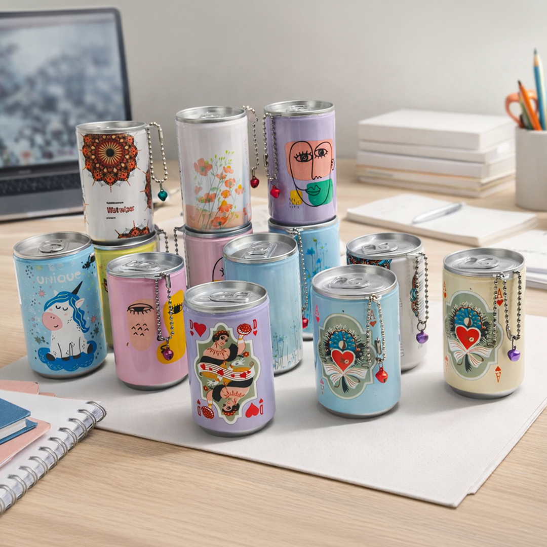 Charm Pop Mini Wet Wipes Cans