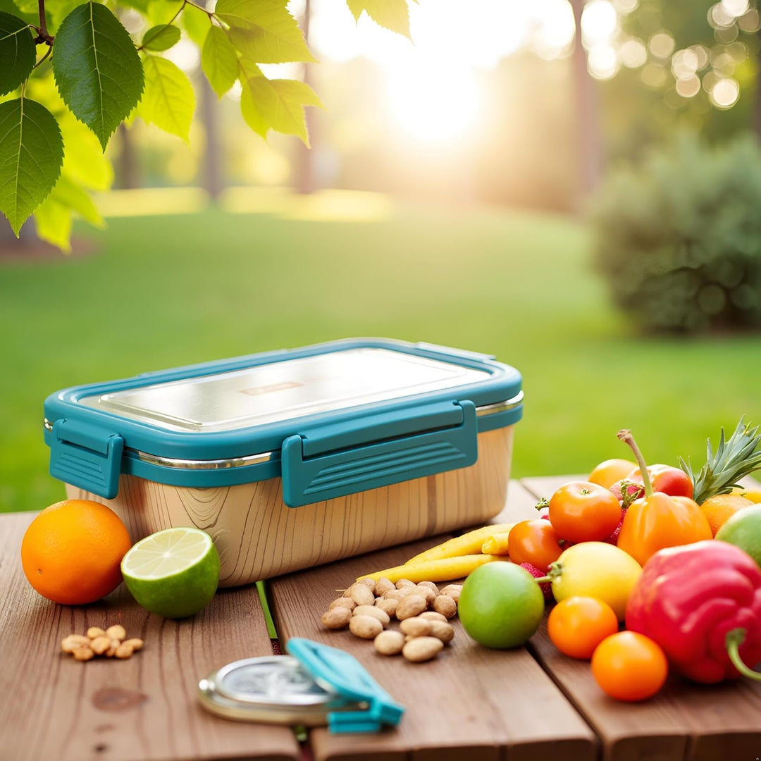 Stainless Steel Lunch Box Blue