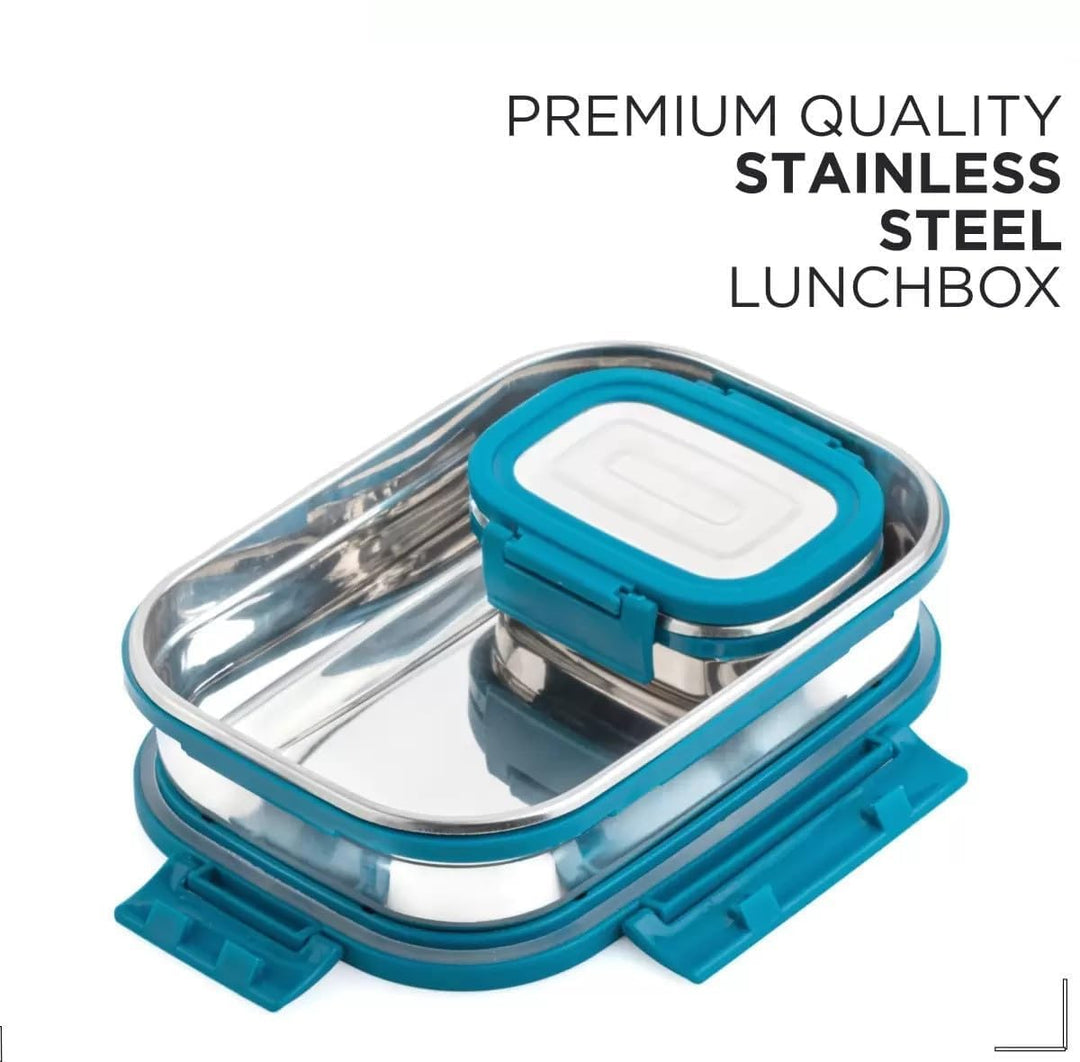 Stainless Steel Lunch Box Blue