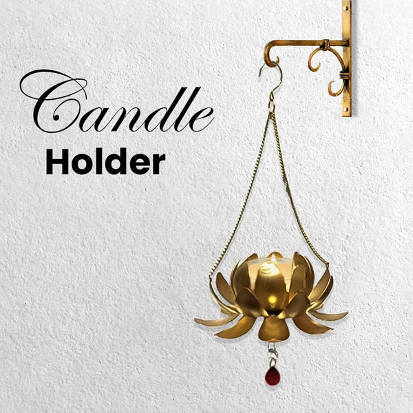 Lotus Hanging with Tea Light Holder