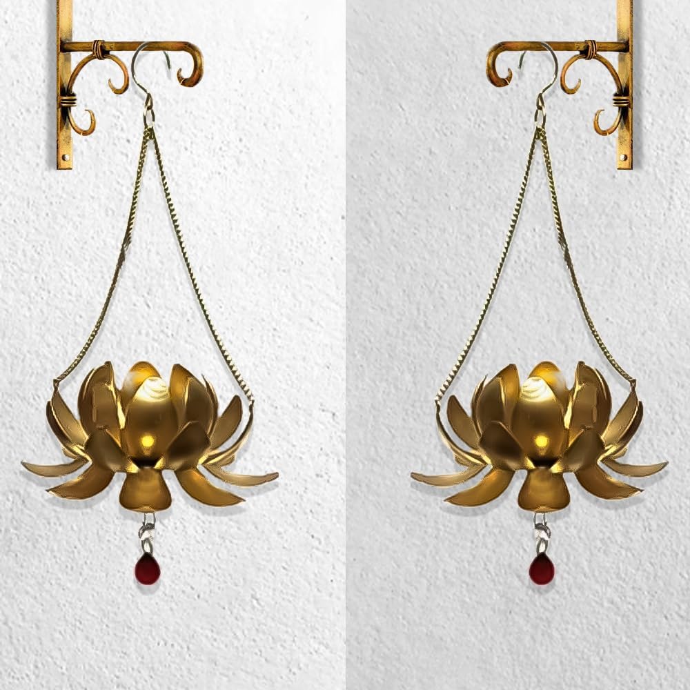Lotus Hanging with Tea Light Holder