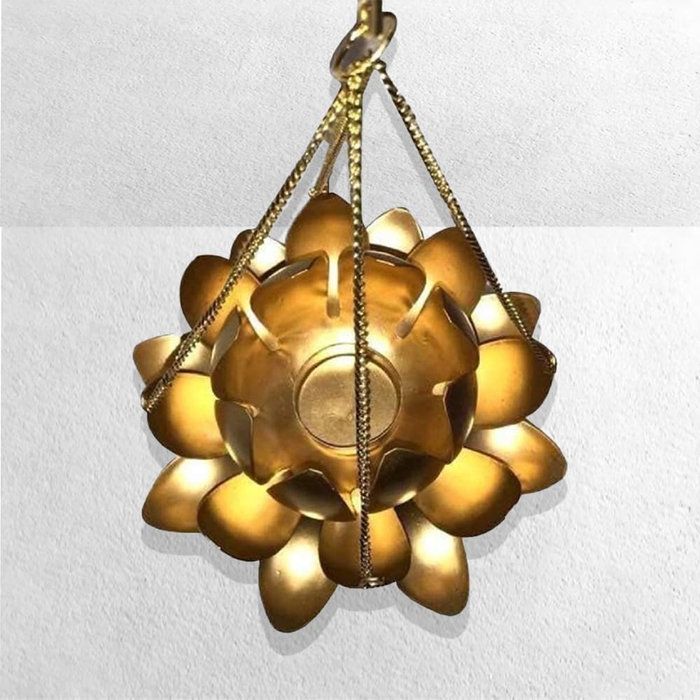 Lotus Hanging with Tea Light Holder