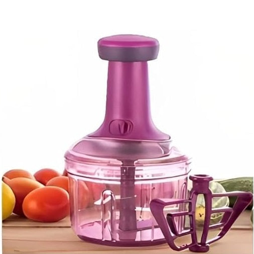 Manual Hand Press Push Vegetables Chopper 750ml