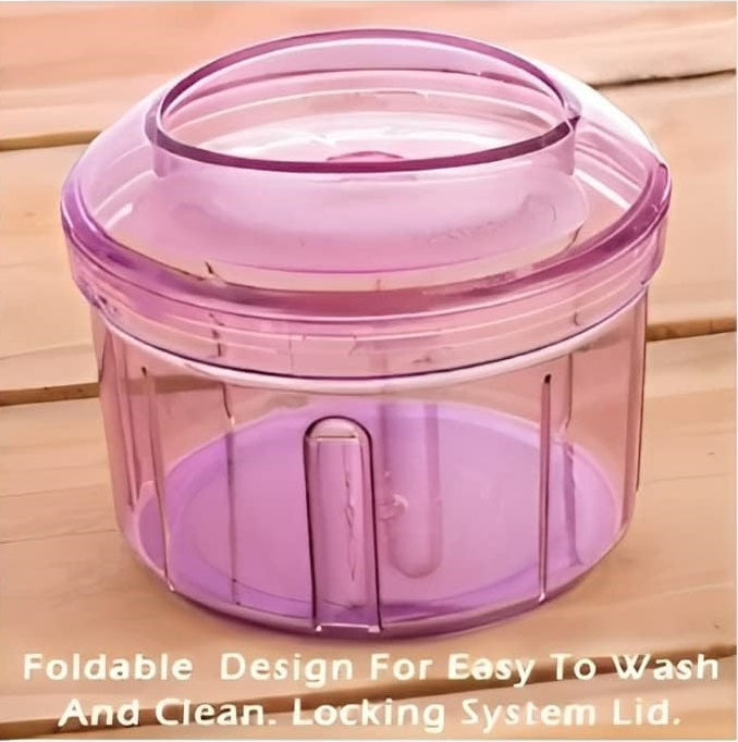 Manual Hand Press Push Vegetables Chopper 750ml