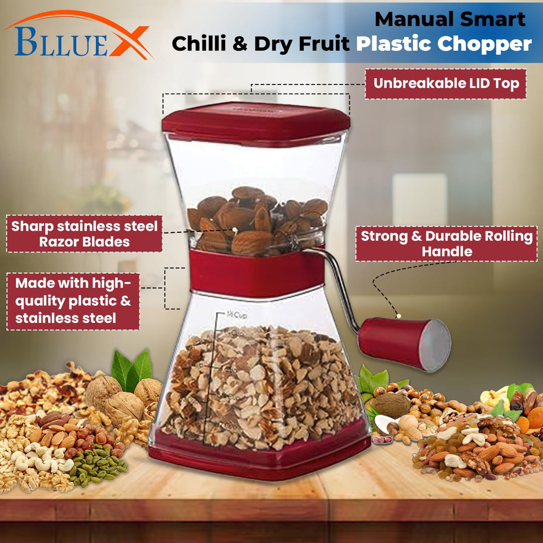 Manual Smart Chopper Stainless Steel Blades