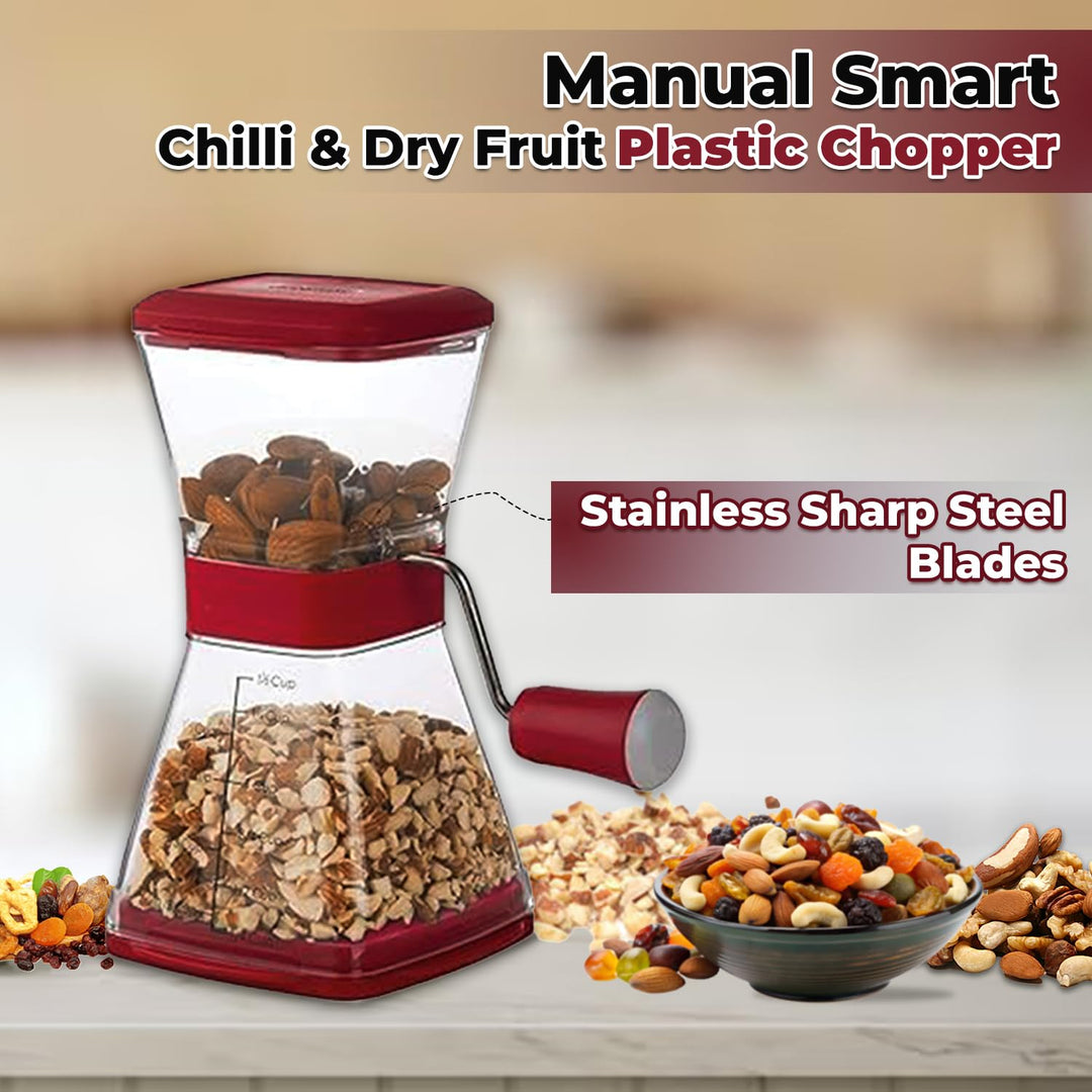 Manual Smart Chopper Stainless Steel Blades