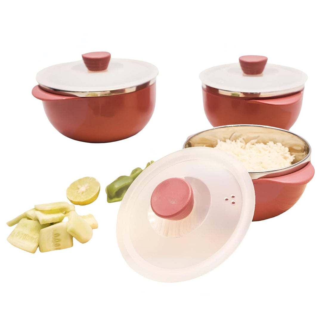 Premium Microwave Safe Bowls with Lids