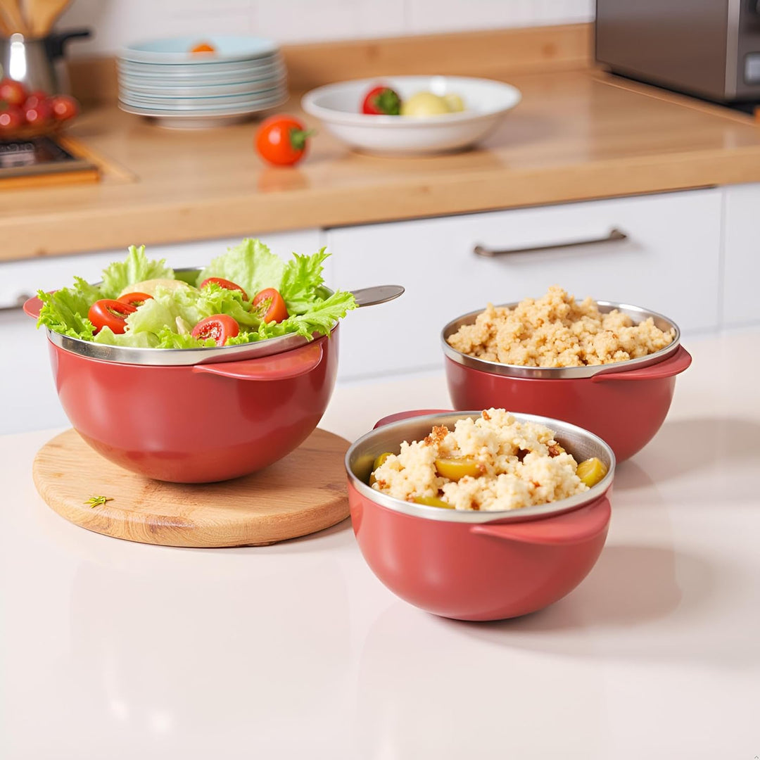 Premium Microwave Safe Bowls with Lids