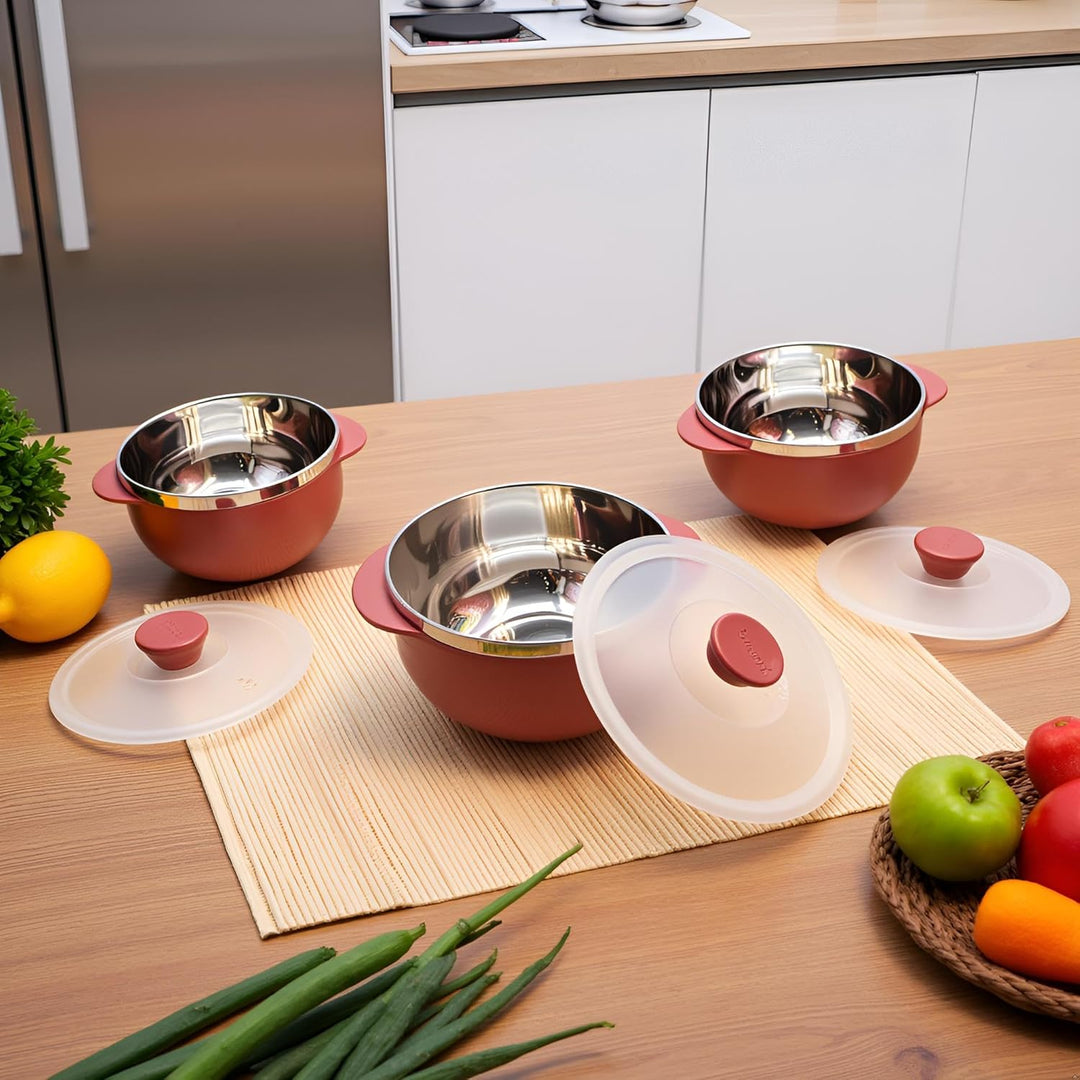 Premium Microwave Safe Bowls with Lids