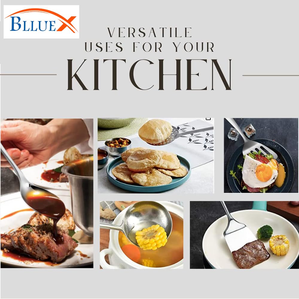 Premium Stainless Steel Cooking and Serving Set