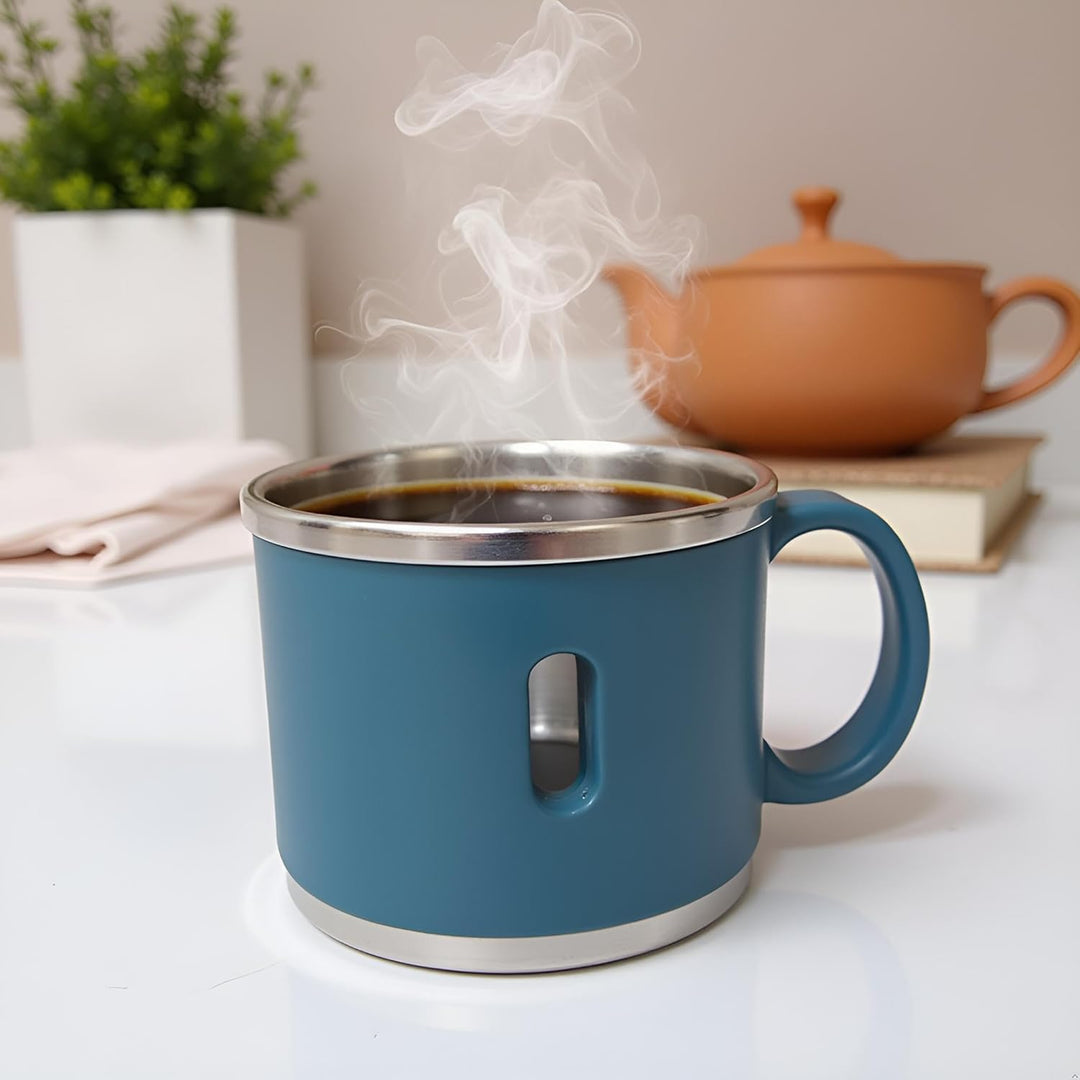 Premium Stainless Steel Double Wall Coffee Mug Set