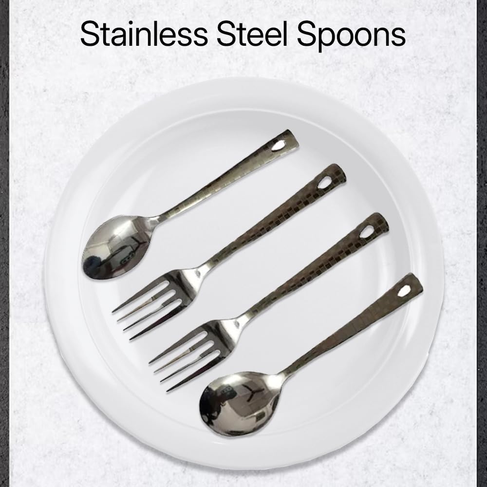 Premium Stainless Steel, 25 Pcs Cutlery Set With Stand