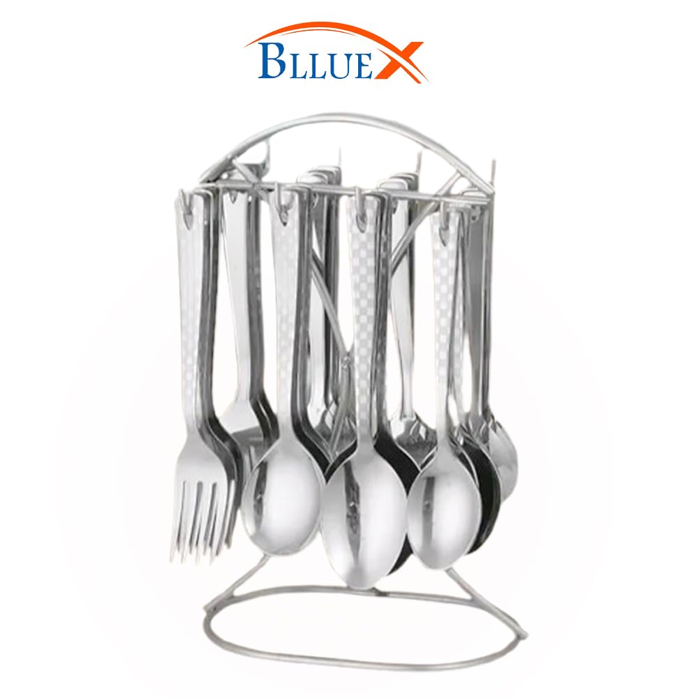 Premium Stainless Steel, 25 Pcs Cutlery Set With Stand