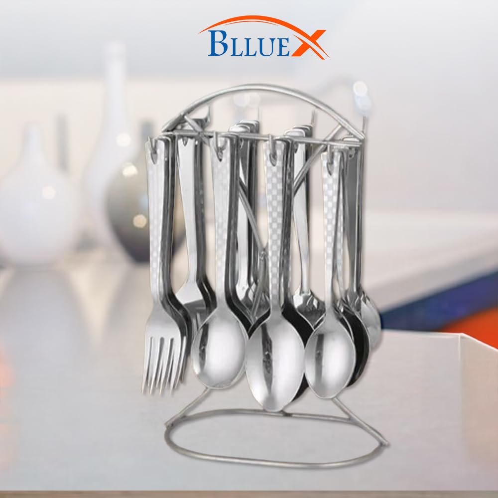 Premium Stainless Steel, 25 Pcs Cutlery Set With Stand