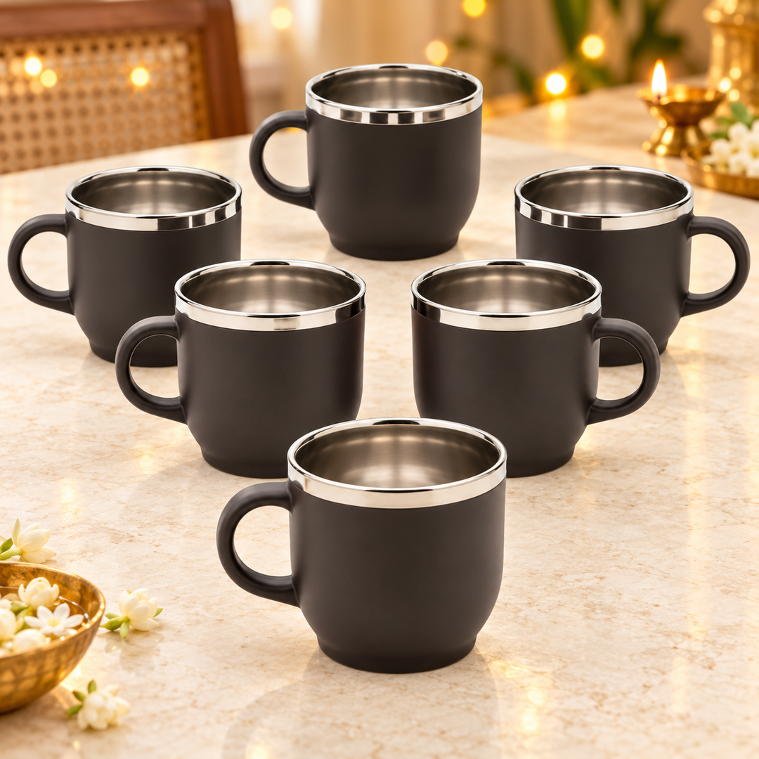 Double Wall Tea and Coffee Mugs