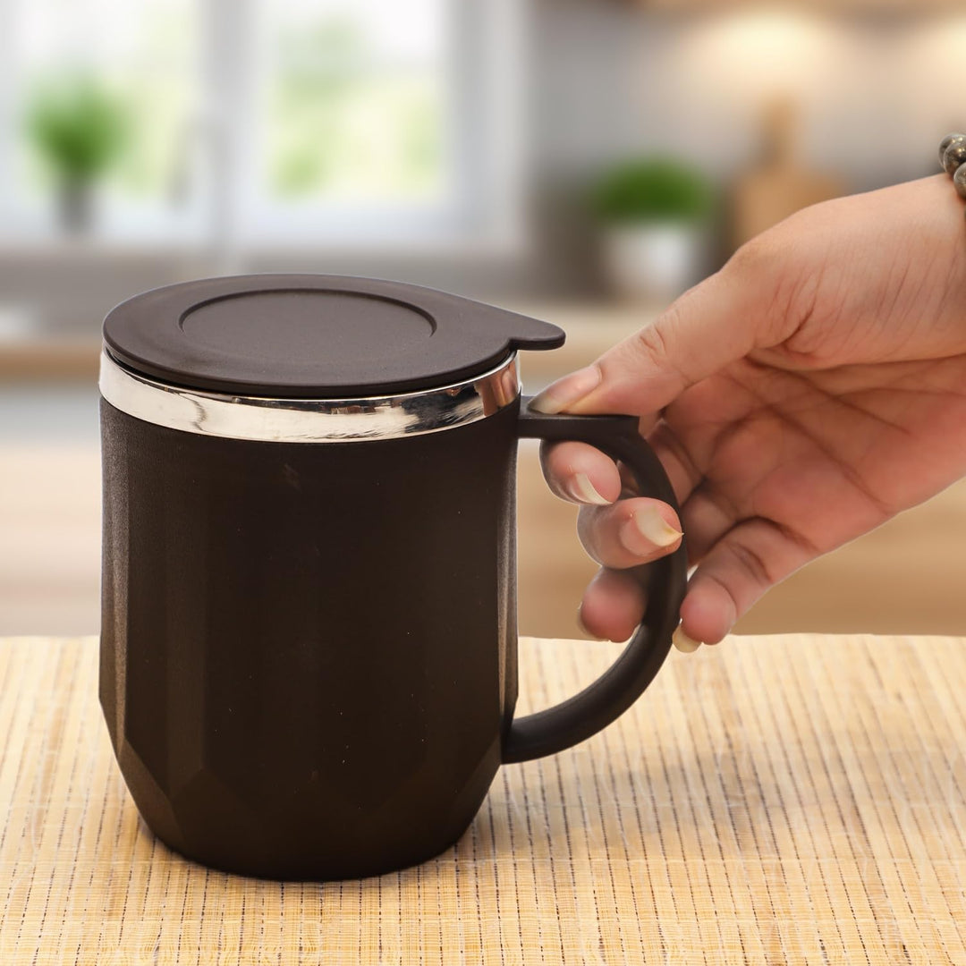Stainless Steel Coffee Mug with Lid
