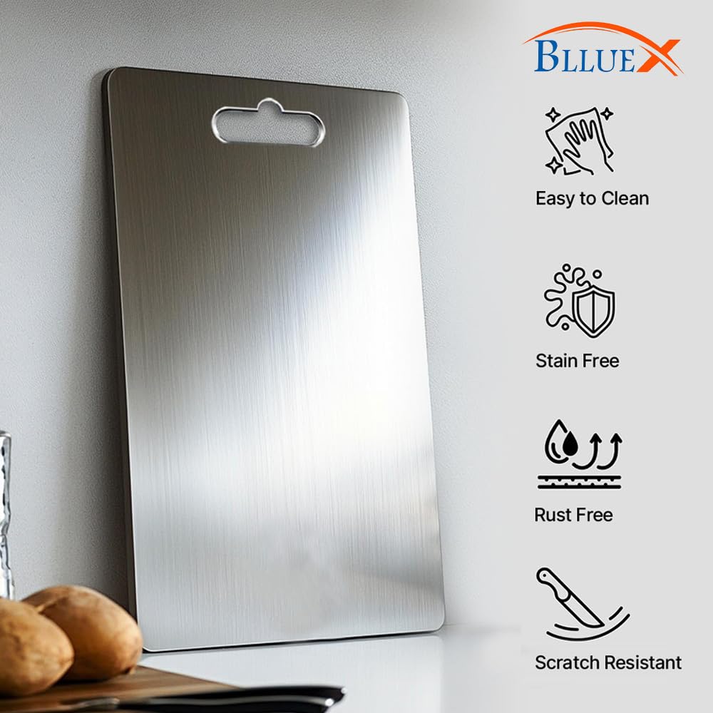 Stainless Steel Cutting & Chopping Board for Vegetable & Fruits