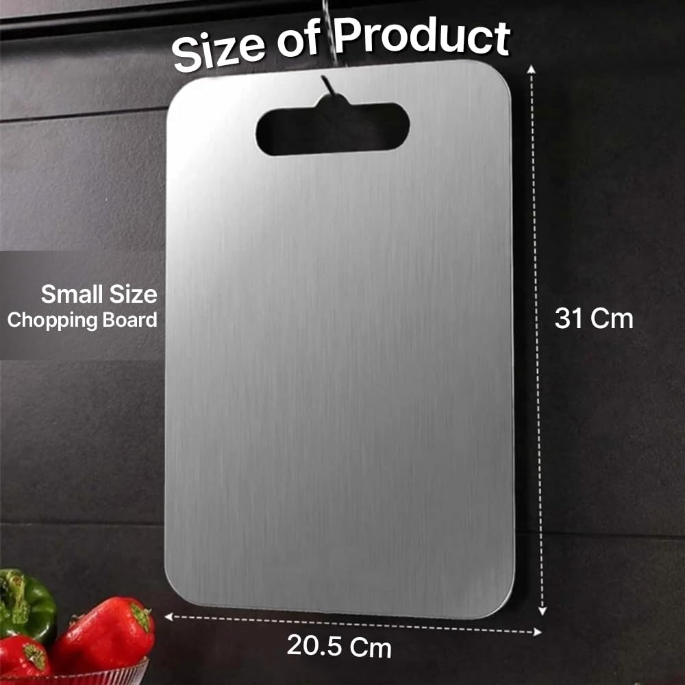Stainless Steel Cutting & Chopping Board for Vegetable & Fruits