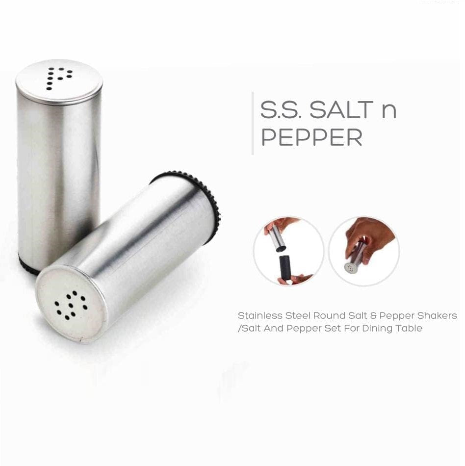Stainless Steel Shakers Set for Salt & Pepper