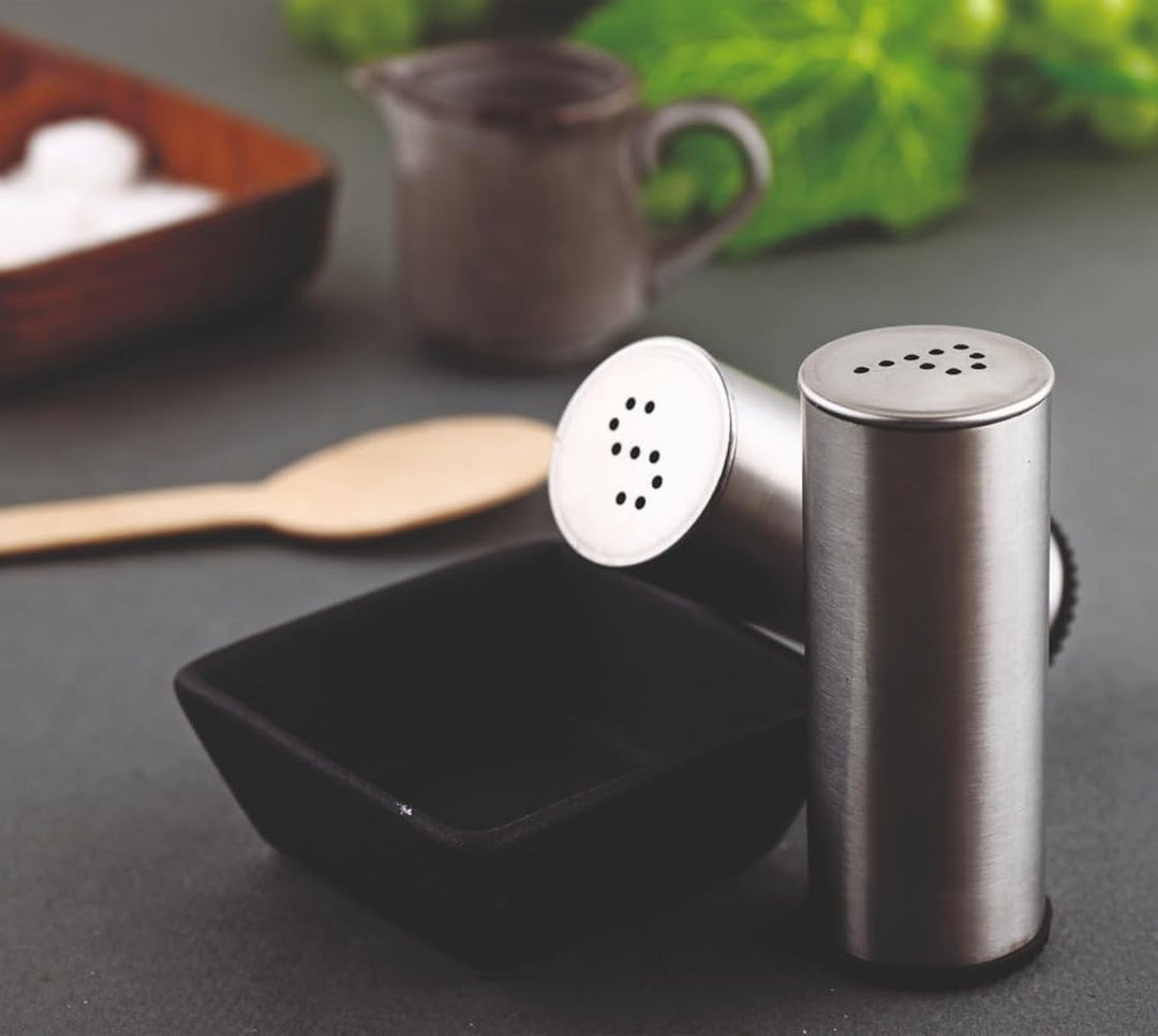 Stainless Steel Shakers Set for Salt & Pepper