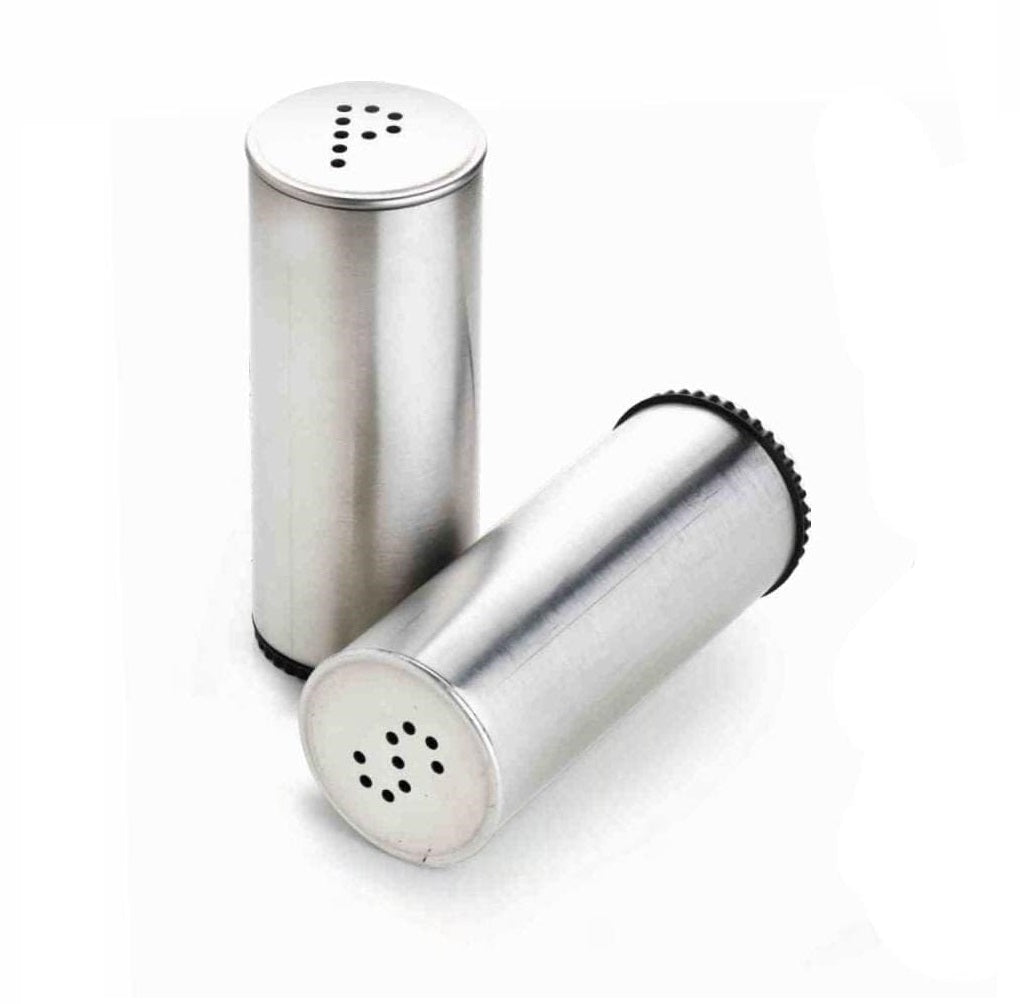 Stainless Steel Shakers Set for Salt & Pepper