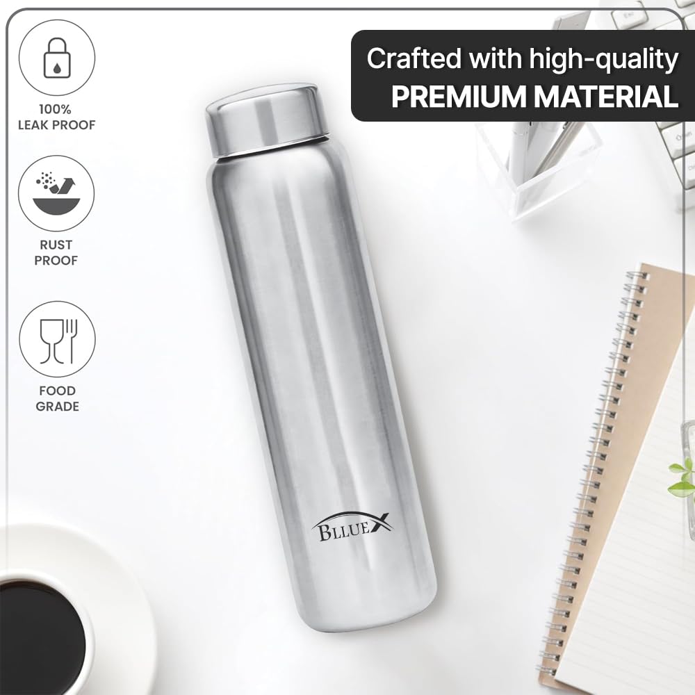 Stainless Steel Single Wall Water Bottle 1000ml