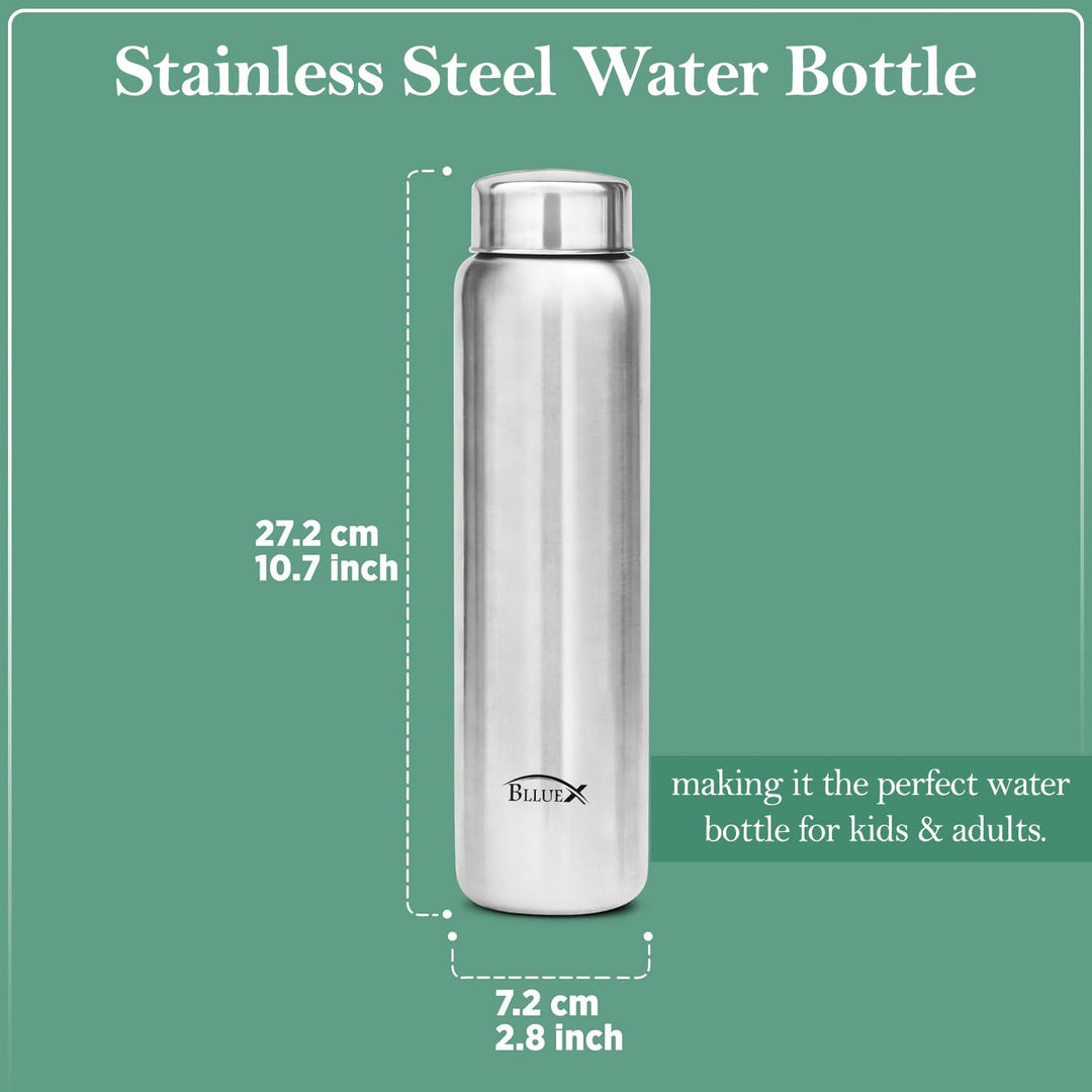 Stainless Steel Single Wall Water Bottle 1000ml