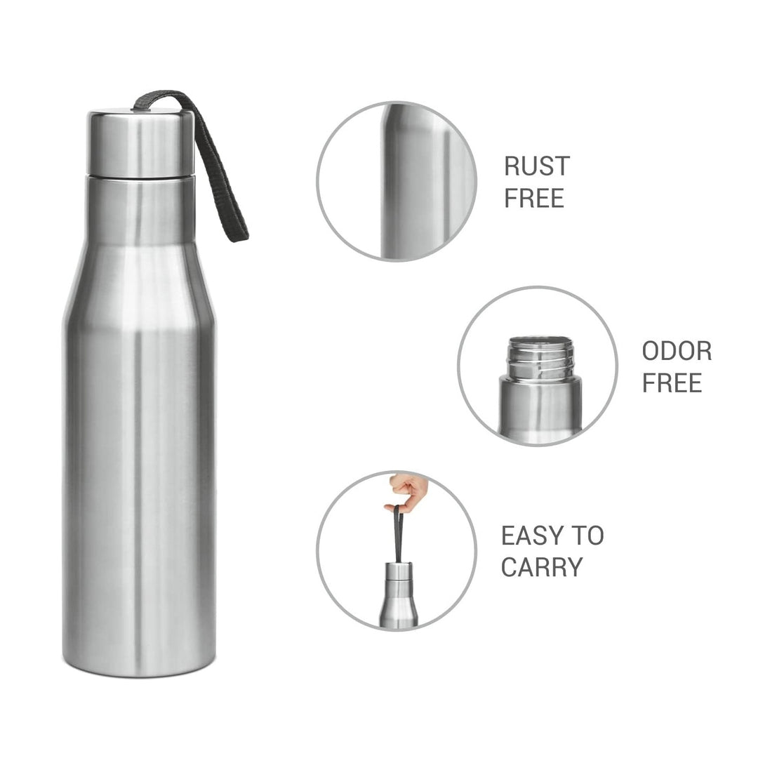 Stainless Steel Tapered Water Bottle 1000ml