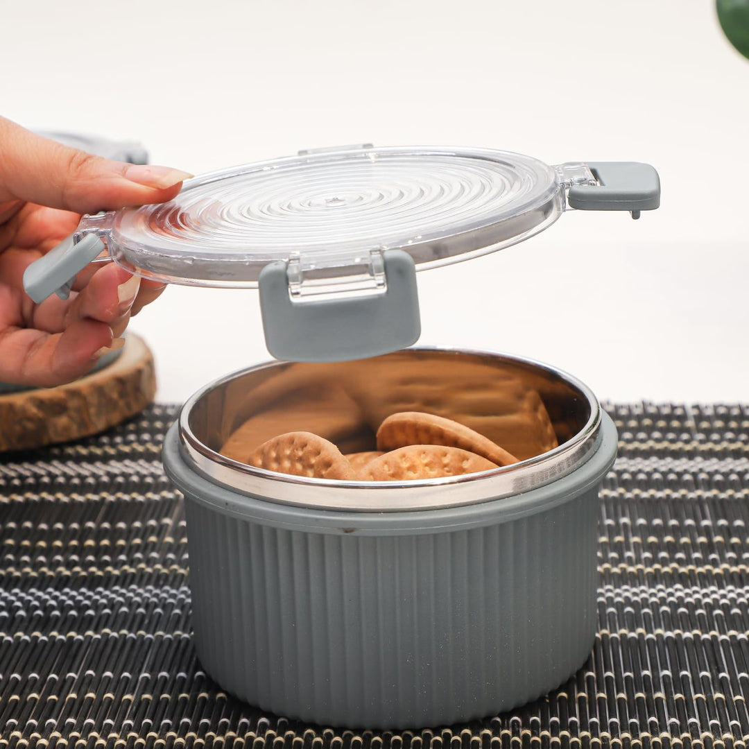 Ss Stackable Snack Pot Stylish Stackable Snack Containers – Blluex