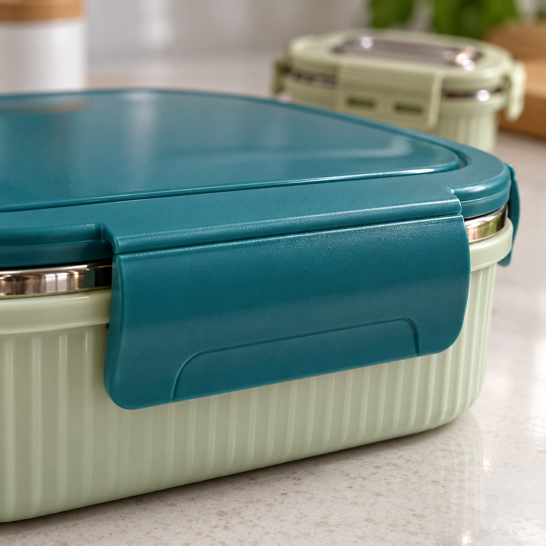 Meal Mate DuoLock Stainless Steel Microwave Lunch Box Set