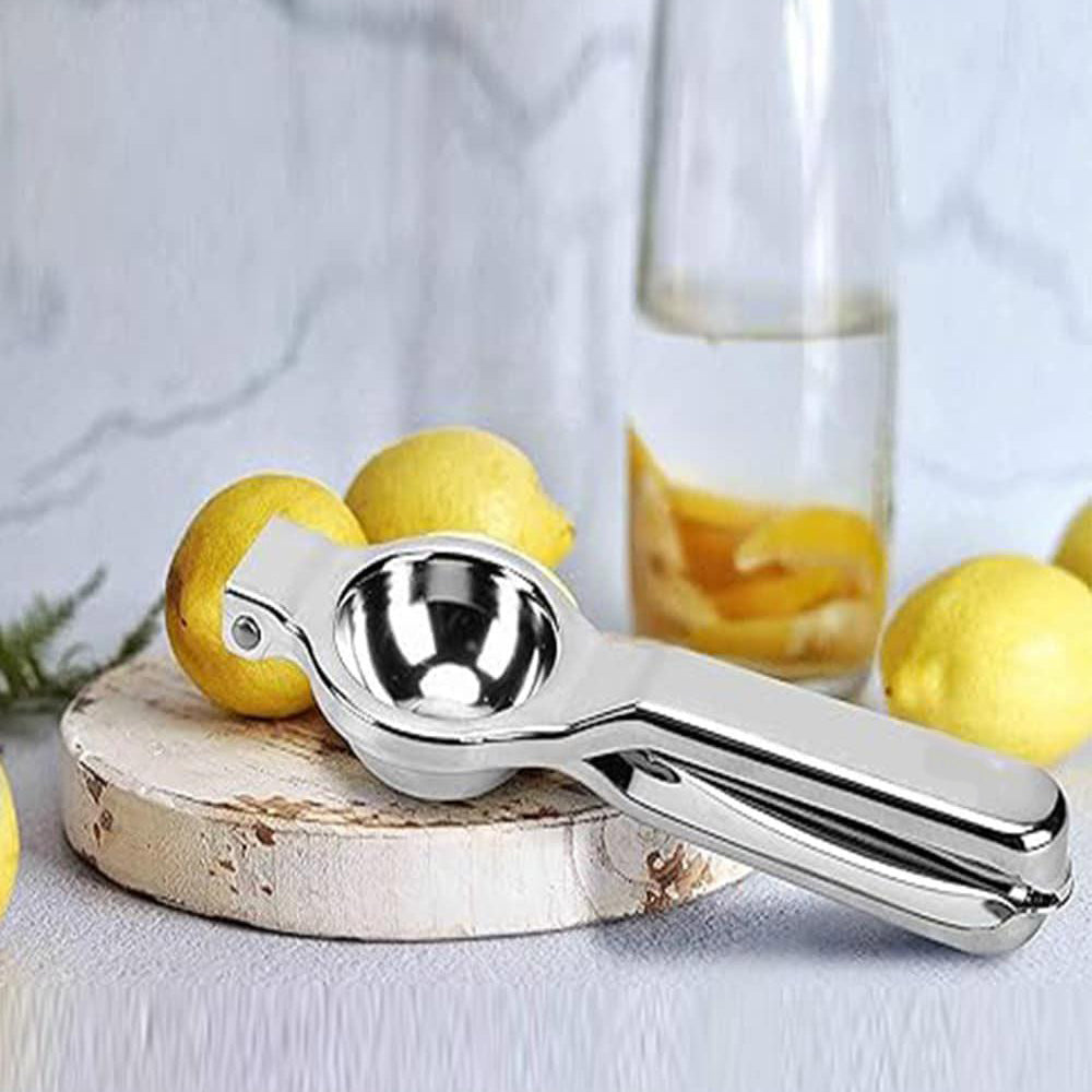 Stainless Steel Lemon Squeezer, 2 in 1 Citrus Juicer Handheld Lemon Juicer