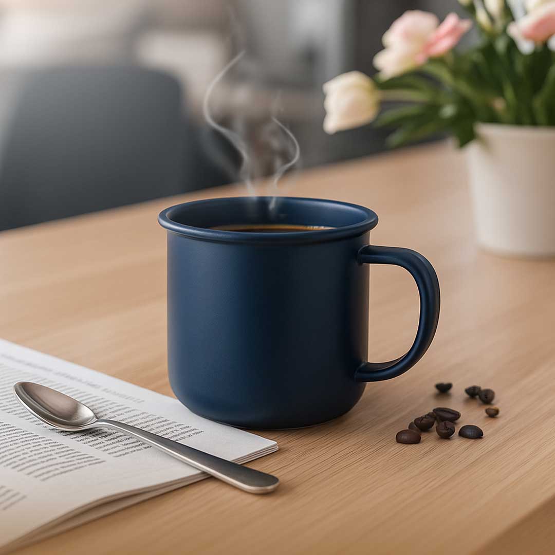 Enamel Coffee Mug Blue