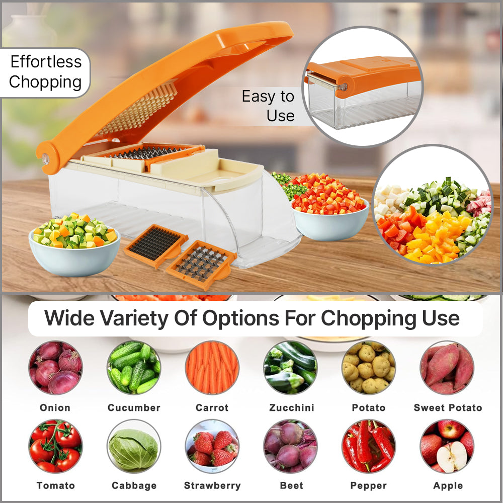 2 In 1 Plastic Vegetable And Fruit Chopper