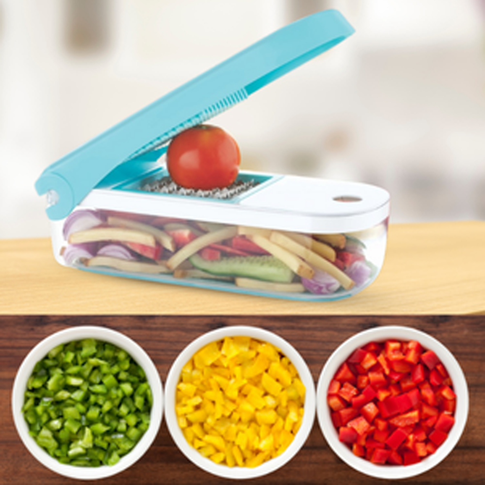 7 In 1 Plastic Vegetable And Fruit Chopper