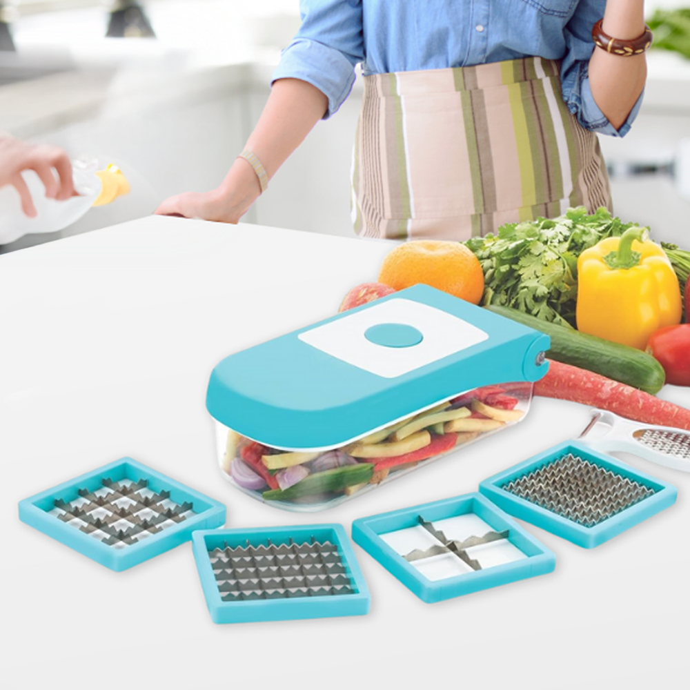 7 In 1 Plastic Vegetable And Fruit Chopper