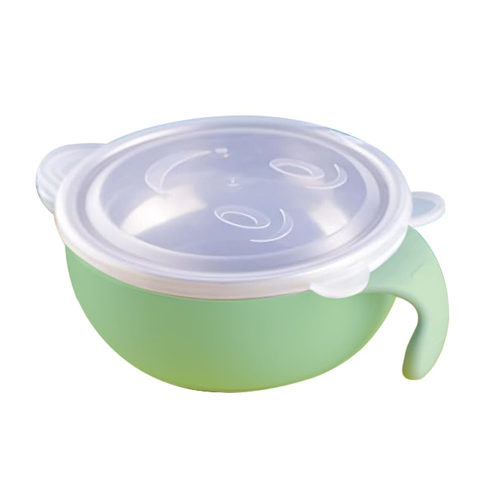 Premium Stainless Steel Bowl with Lid & Spoon