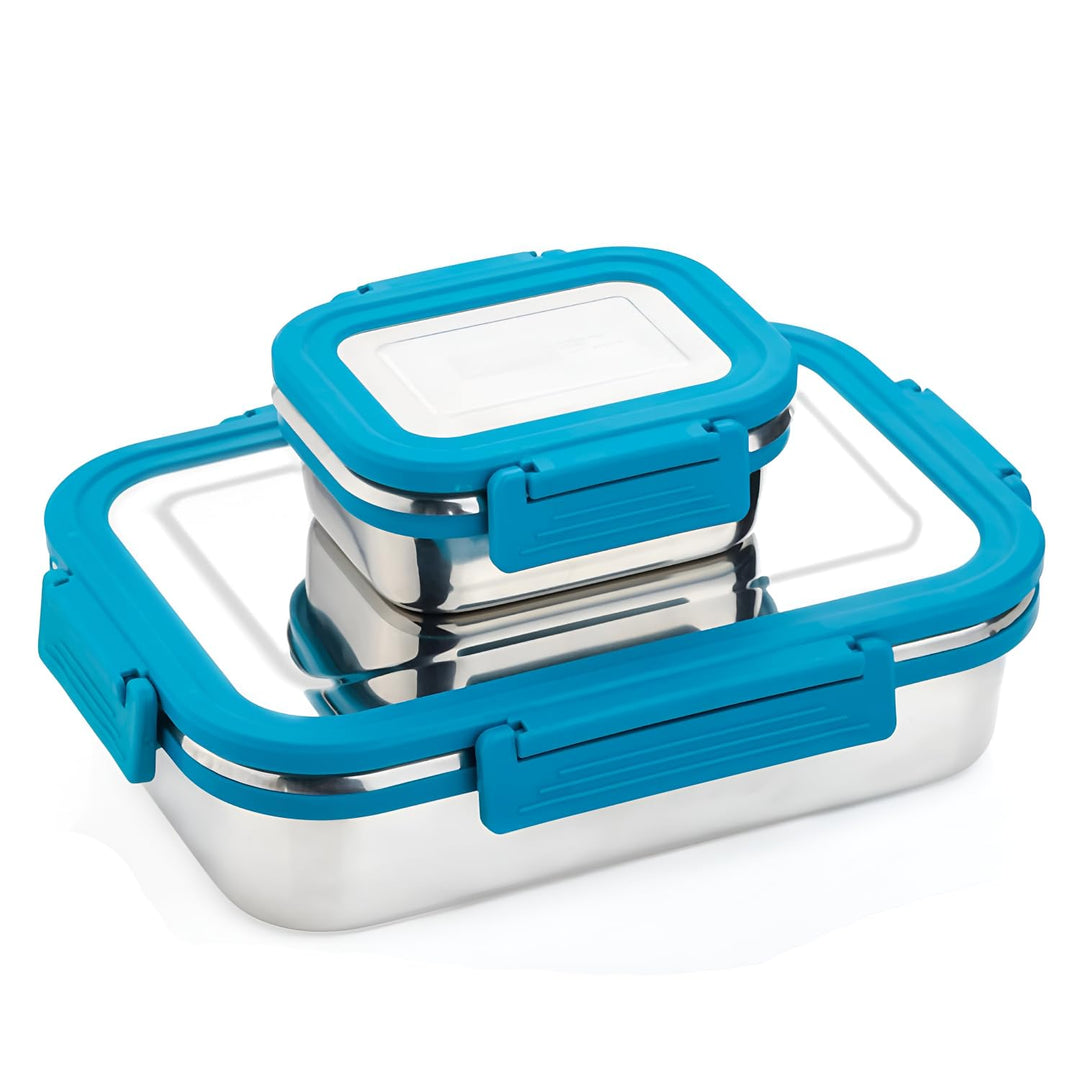 Stainless Steel Lunch Box Blue
