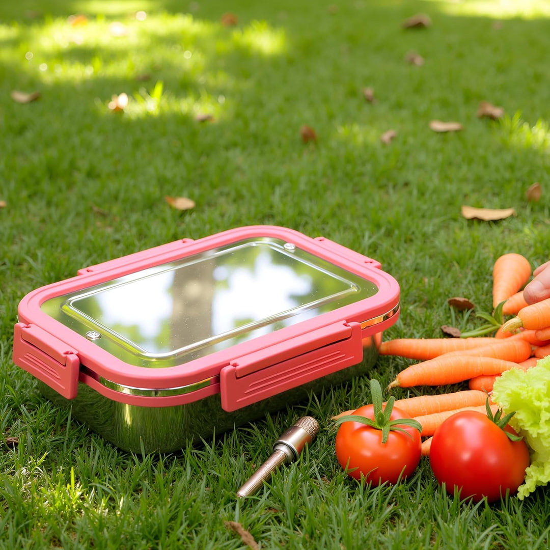 Stainless Steel Lunch Box Pink